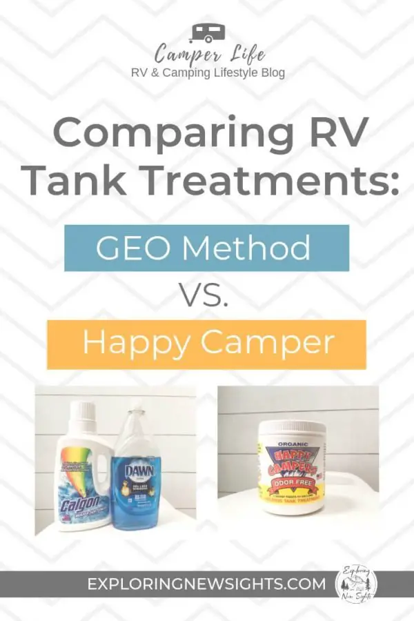RV Tank Treatment Comparing GEO Method to Happy Camper