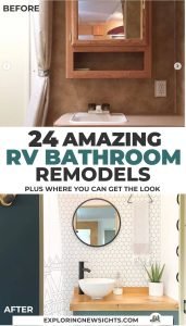 24 RV Bathroom Remodels for Inspiration | Before and After Pictures