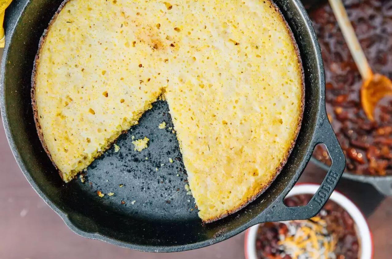 Campfire Skillet Cornbread Campfire Skillet Cornbread by Fresh of the Grid