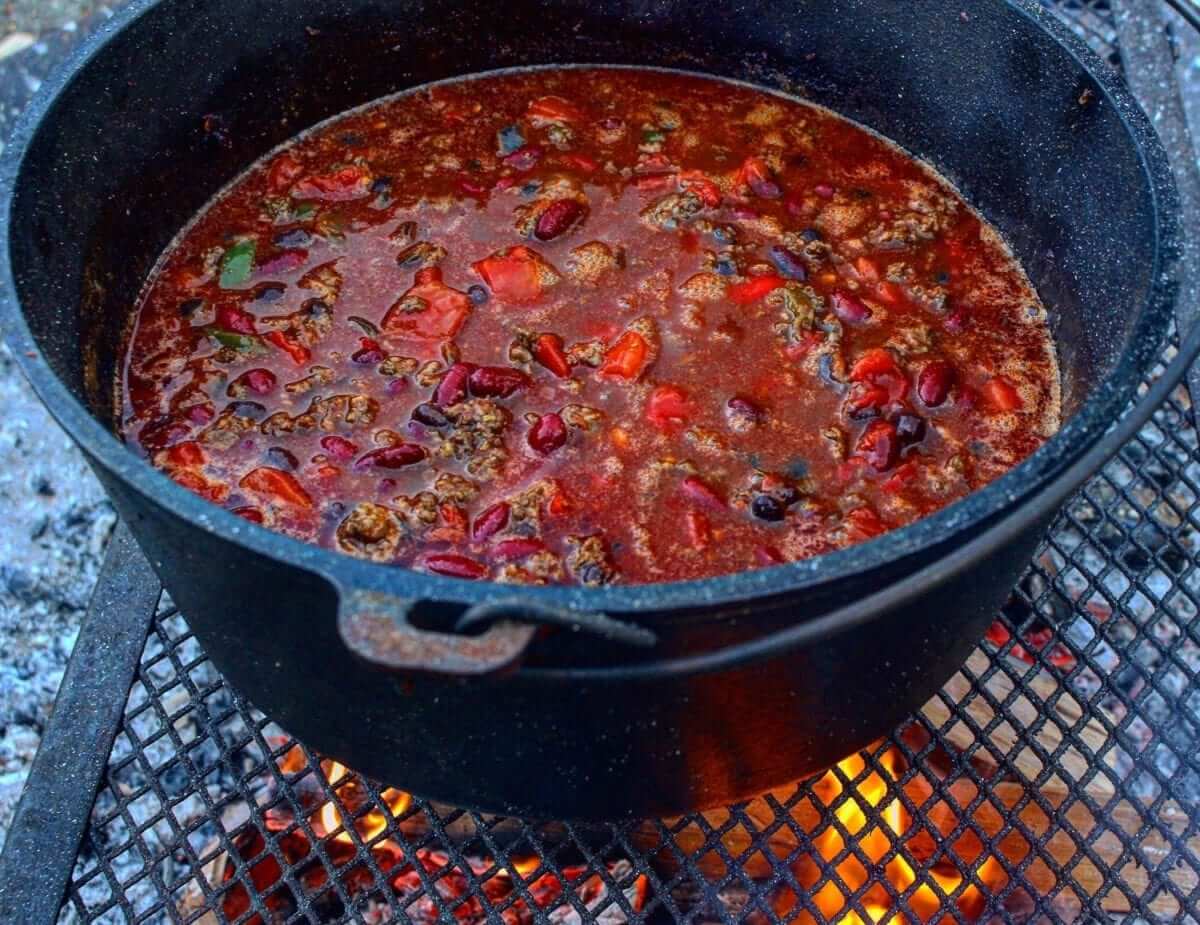 Fall Camping Chili Fall Camping Chili - OVerTheFireCooking