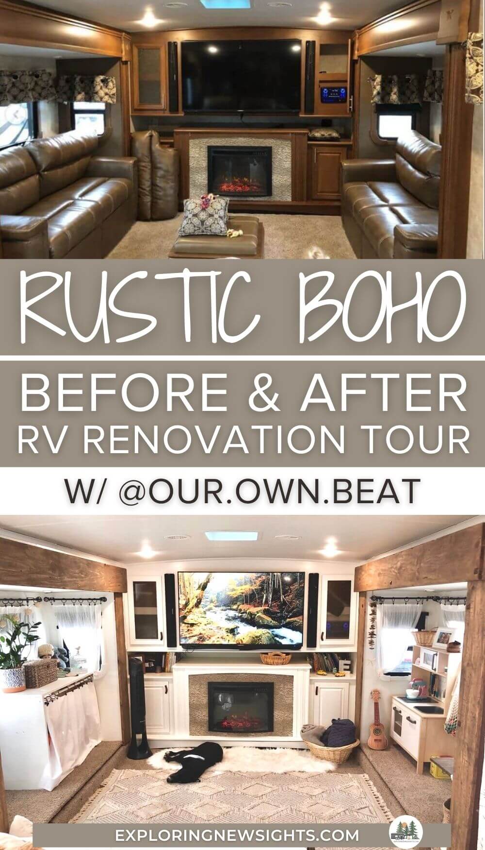 rustic bohemian RV renovation tour (1) rustic bohemian RV renovation tour (1)