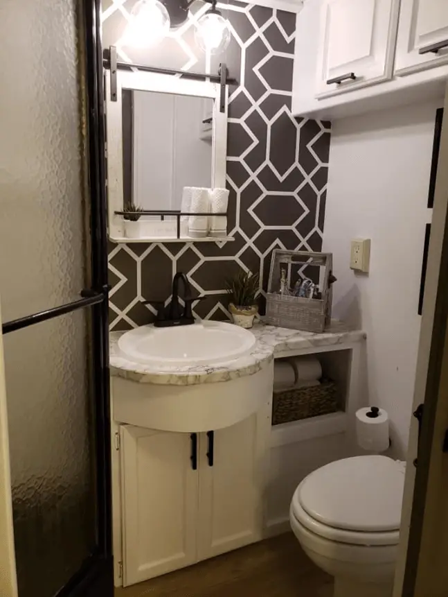 bathroom after