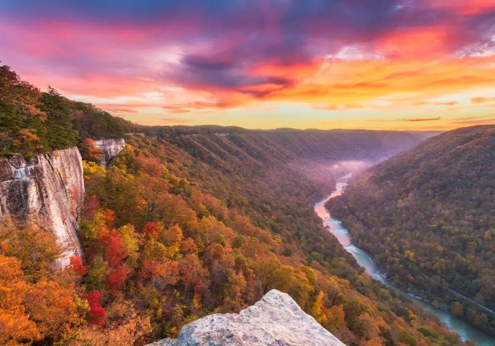 New River Gorge National Park during the Fall